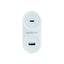 Cargador Mobifree de Pared USB y Tipo C - Blanco, Carga Dual