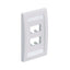 Placa Ejecutiva PANDUIT CFPE4WHY - Blanca, Instalación de Pared