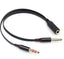 Adaptador Stereo BROBOTIX 651404 - 3.5 mm Hembra a Hembra, 20cm Negro