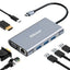 Docking Station USB C Brobotix 7 en 1 - HDMI, Ethernet, VGA