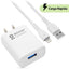 Cargador USB 3.0 + Cable Lightning Brobotix 6001349 - Carga Rápida Blanco