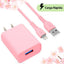 Cargador USB Brobotix 6001363 Carga Rápida V3.0 + Cable Lightning Rosa
