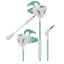 Audífonos Easy Line STORM Blanco/Verde - Micrófono Desmontable 3.5mm