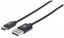 Cable USB-C Manhattan 354929 2.0M - USB 2.0 480Mbps Negro