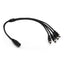 Cable CCTV Divisor de Fuente de Poder BROBOTIX 764762 - 50cm Negro