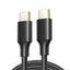 Cable USB C 3.2 BROBOTIX 6006061 - 2 Metros, Alta Velocidad, Negro
