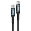 Cable USB Tipo C Stylos STACC01B 100W 2 metros - Carga Rápida Negro