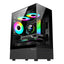Gabinete Xzeal X-Zynergy M-ATX/ITX - 4 Espacios PCI, RGB, Negro