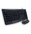 Kit Teclado y Mouse Logitech MK200 - Inalámbrico 1000 DPI Negro
