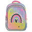 Mochila Escolar Perfect Choice PC-084396 - Arcoíris, Múltiples Compartimentos
