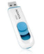 Memoria USB ADATA C008 32GB - Retráctil USB 2.0 Blanco-Azul