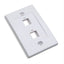 Tapa Faceplate Intellinet 163293 - 2 Perforaciones Blanco