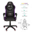 Silla Gamer NECNON NSG-RGB-1 - RGB, Reclinable 145°, Soporta hasta 150kg