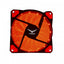 Ventilador Naceb Gaming NA-0920R 92mm - 1200 RPM, Negro/Rojo