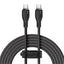 Cable de Carga Rápida Baseus USB-C a USB-C - 100W, 5A, 1.2m, Negro