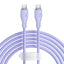 Cable USB Tipo C Baseus 5A 100W 1.2M - Carga Rápida Morado