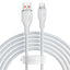 Cable de Carga Rápida Baseus USB-A a Tipo C 100W 6A - 1,2 Metros Blanco