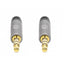 Cable de Audio Manhattan 355995 Estéreo 3.5mm - 2 Metros, Aluminio Plateado