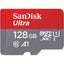 Memoria SanDisk Micro SDXC 128GB Ultra 140MB/s Clase 10 con Adaptador