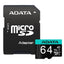 Memoria ADATA Micro SDXC 64GB - Clase 10 V30 A2 UHS-I con Adaptador