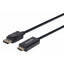 Cable DisplayPort a HDMI Manhattan 152662 - 1080p 1.0m sin alimentación externa
