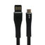 Cable Micro USB Ghia GAC-200N 1m Reversible - Plano Negro