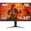 Monitor Gamer AOC C27G4H2 27 Pulgadas Curvo 200Hz 1ms - Negro y Rojo