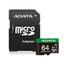 Memoria ADATA microSDXC Speed Plus 64GB Clase 10 - Con Adaptador