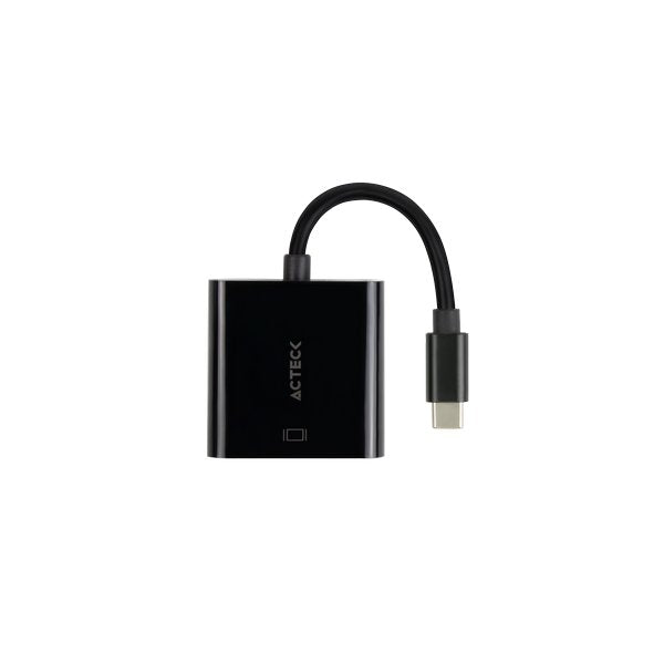 Adaptador USB-C a VGA Shift Plus Acteck AV415 - Conexión HDMI y VGA