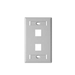 Placa de Pared 2 Puertos BELDEN AX102655 - Blanco, Plástico Duradero Imagen principal del producto