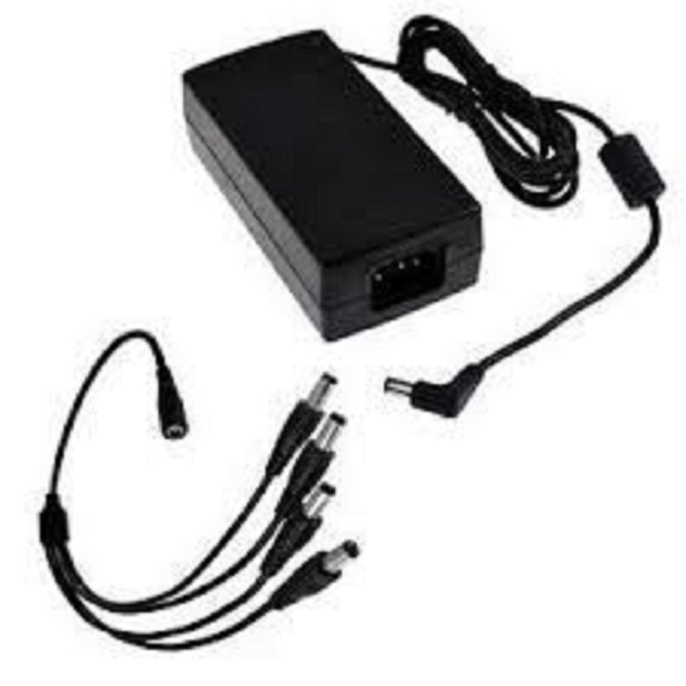 Fuente de poder Saxxon PSU1204EPAQ2 12V 4.1A - Con divisor para 4 cámaras