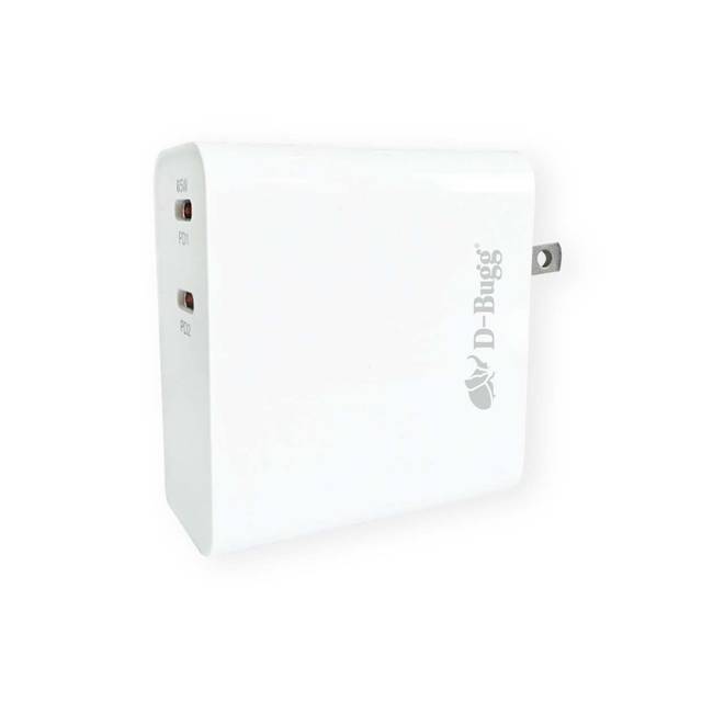 Cargador de Pared DBUGG DB-PD64 65W - Doble Puerto USB-C Carga Ultra Rápida Imagen principal del producto