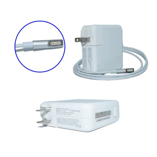 Cargador Genérico AP-60W 60W para Laptop - MagSafe 1, 16.5V 3.65A