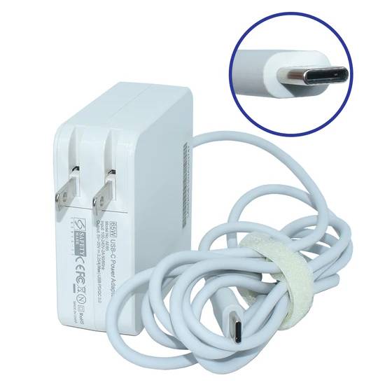 Cargador Genérico USB-C 65W para Laptop - 20V/3.25A Tipo C Imagen principal del producto