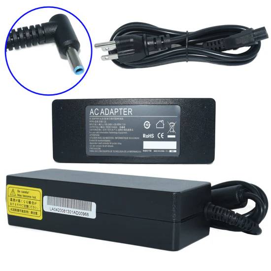 Cargador HP Genérico 90W 19.5V 4.62A - Punta Azul Compatible