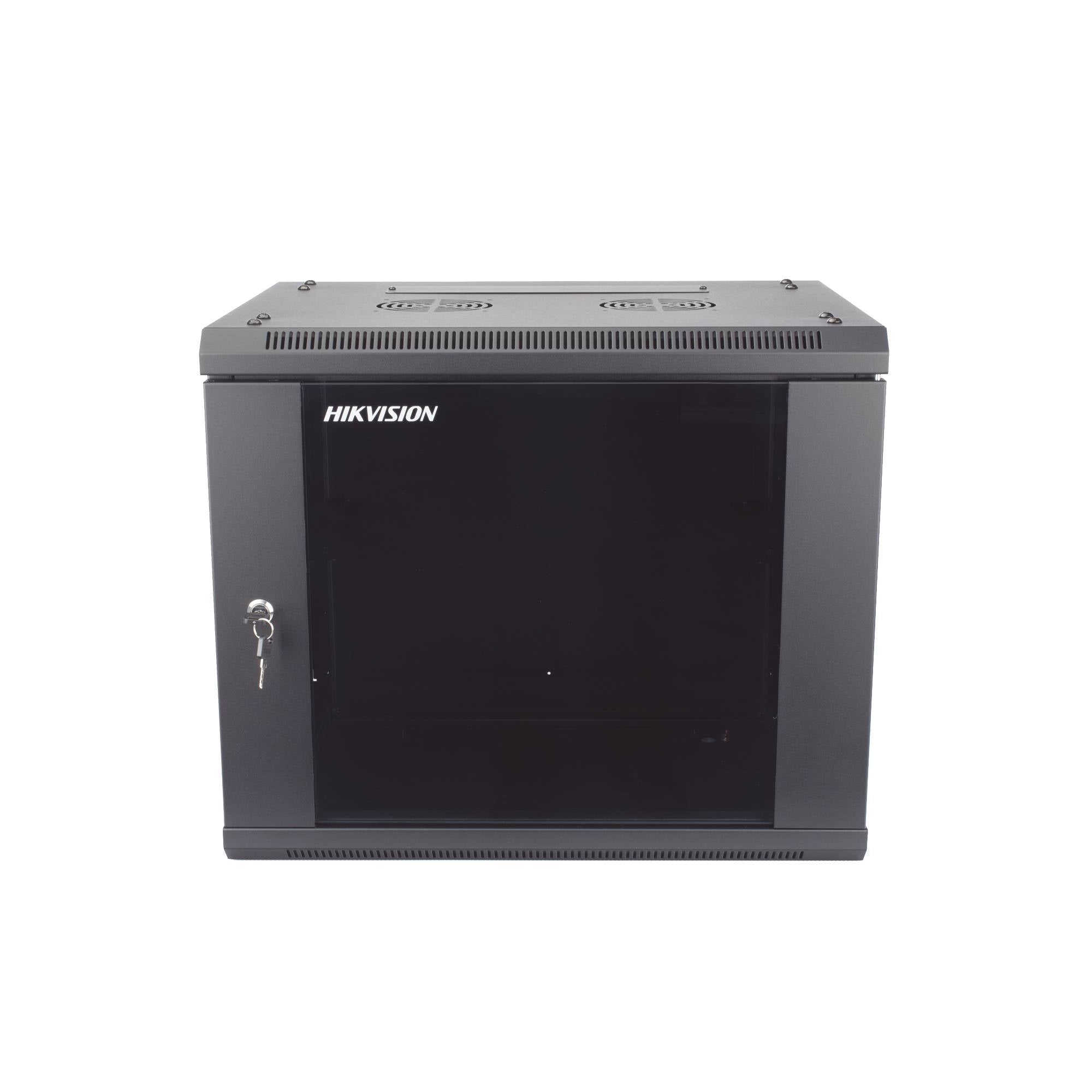 Gabinete Hikvision DS-XS6409-S/B 9U Rack 19 - Puerta Cristal Templado