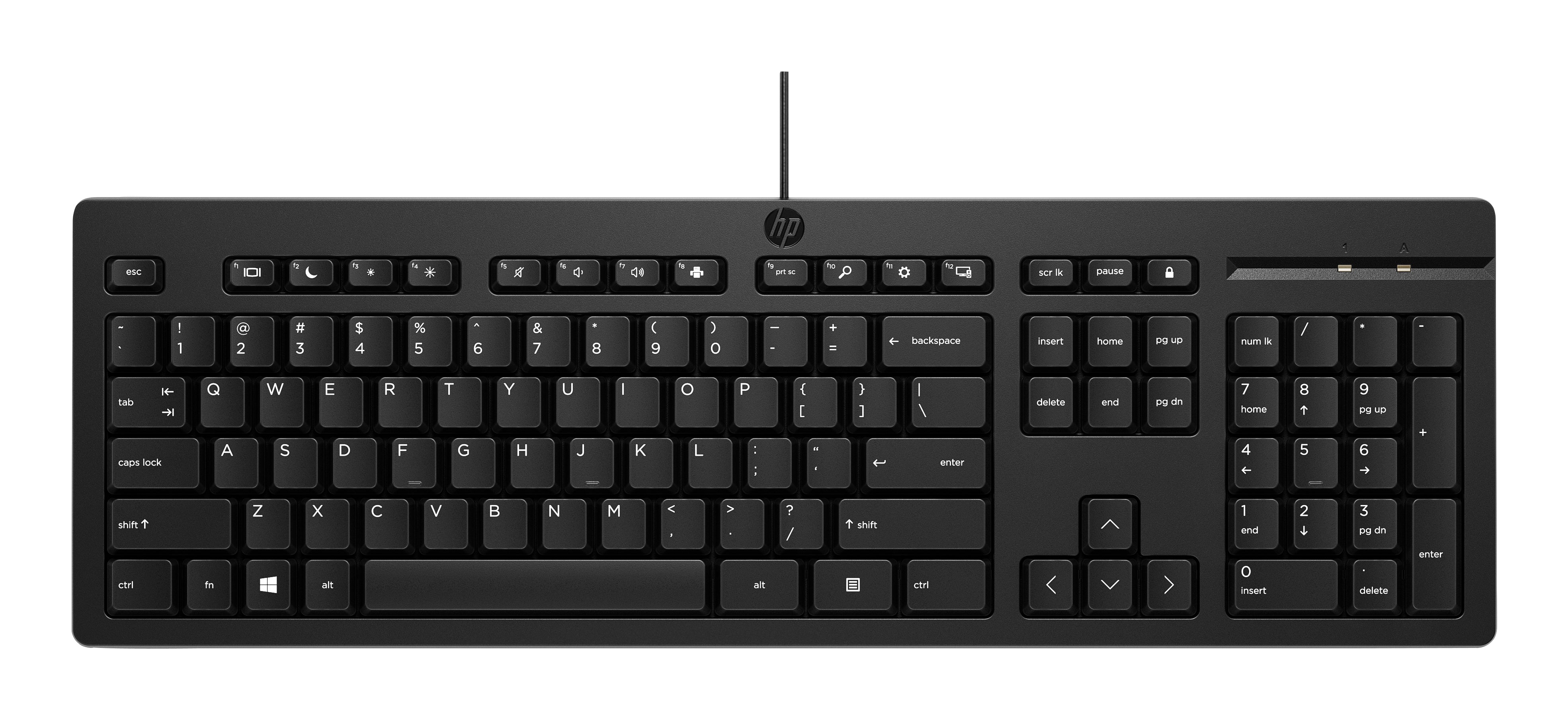 Teclado HP 125 AY2Y7AA#ABM - Plug and Play USB Negro Imagen principal del producto