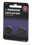 Batería Manhattan CR2032 3V CMOS - Pack 2 piezas para dispositivos electrónicos