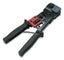 Pinza Crimpeadora INTELLINET 210836 - RJ-45, Profesional, Negro