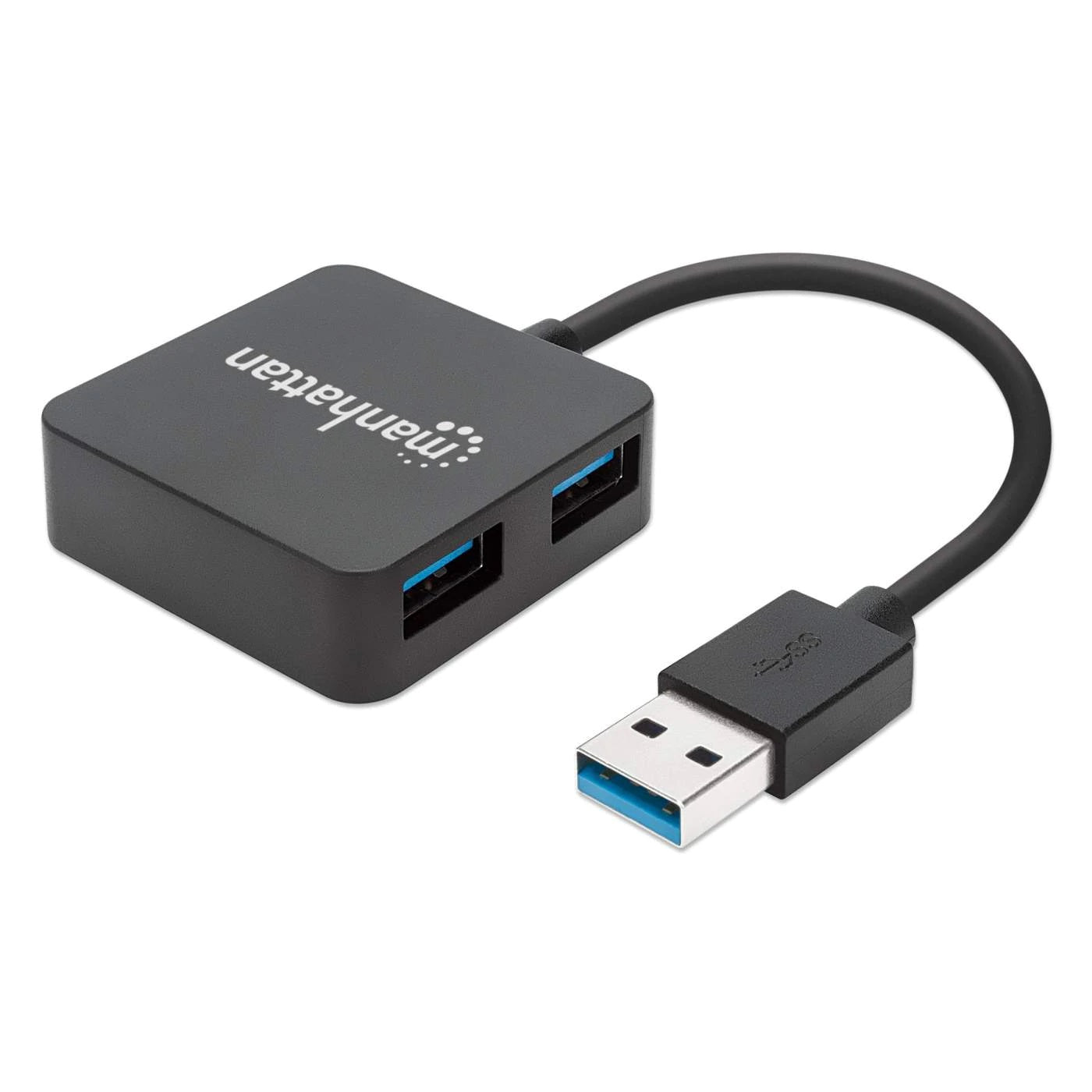 Hub USB 3.0 Manhattan 162296 - 5 Gbps SuperVelocidad, 4 Puertos