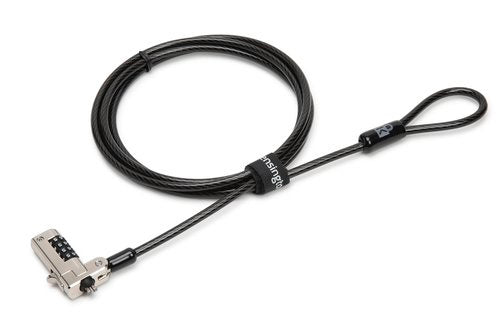 Candado de Combinación Kensington K68008WW para Laptops - 1.8 Metros, Negro