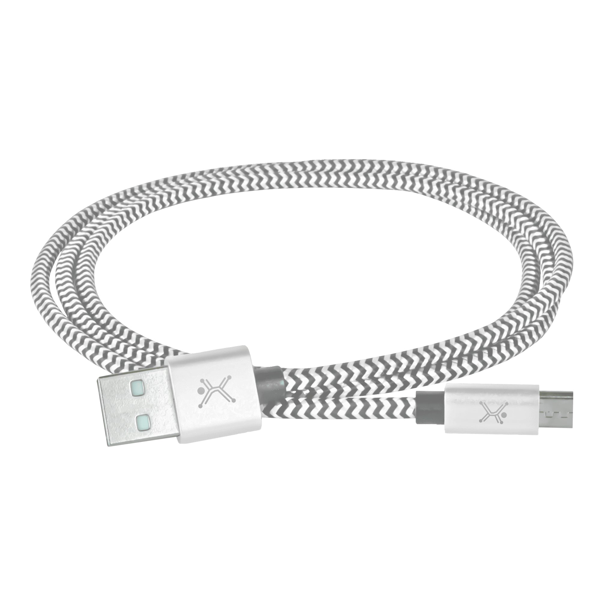 Cable USB A Micro USB PERFECT CHOICE PC-101680 - Conexión Plata Imagen principal del producto