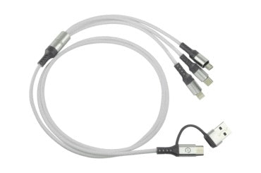 Cable de carga universal 5 en 1 Easy Line EL-994329 - Carga 3 dispositivos simultáneamente Imagen principal del producto