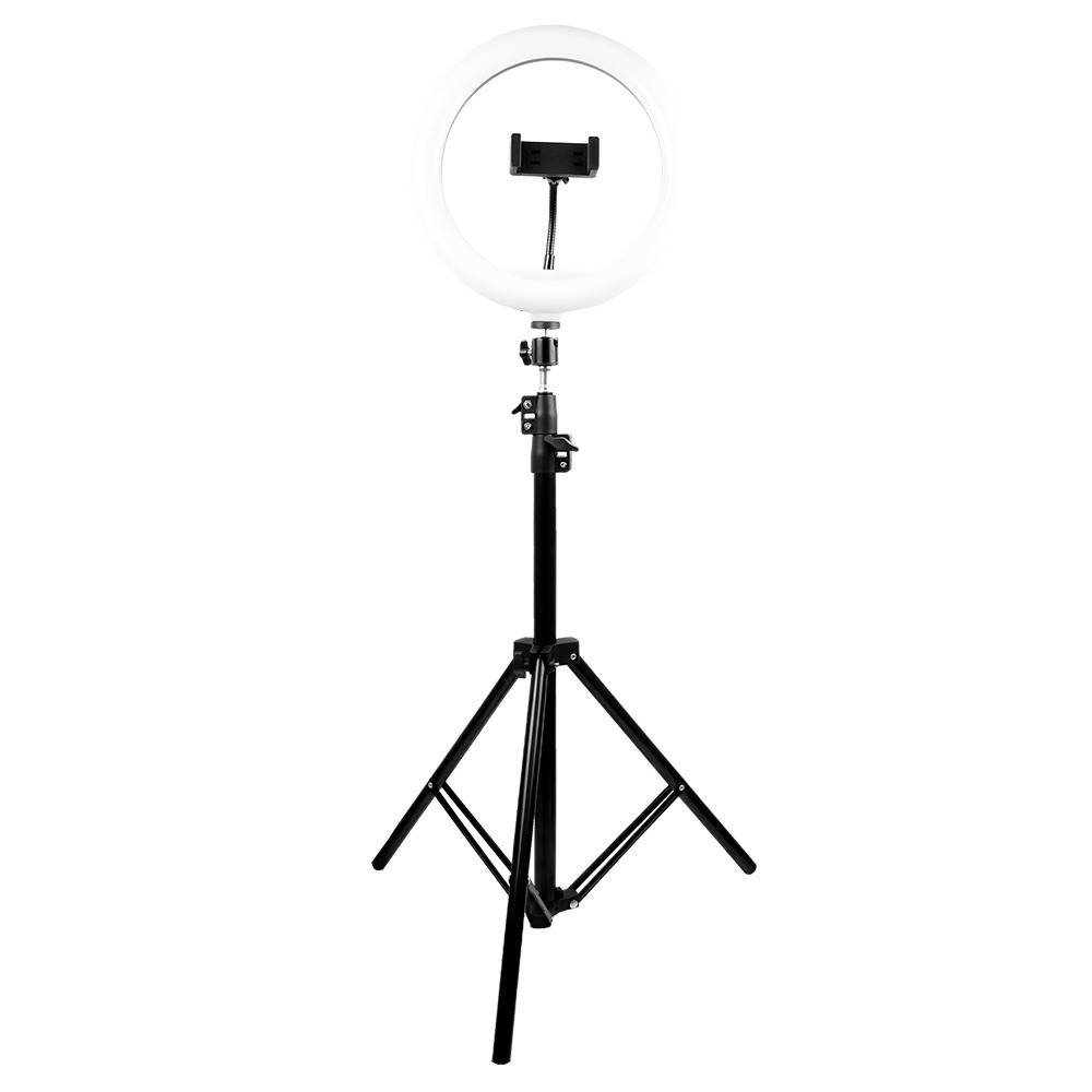 Aro de Luz LED 10 Pulgadas Perfect Choice PC-120407 - Base Expandible y Trípié para Streaming