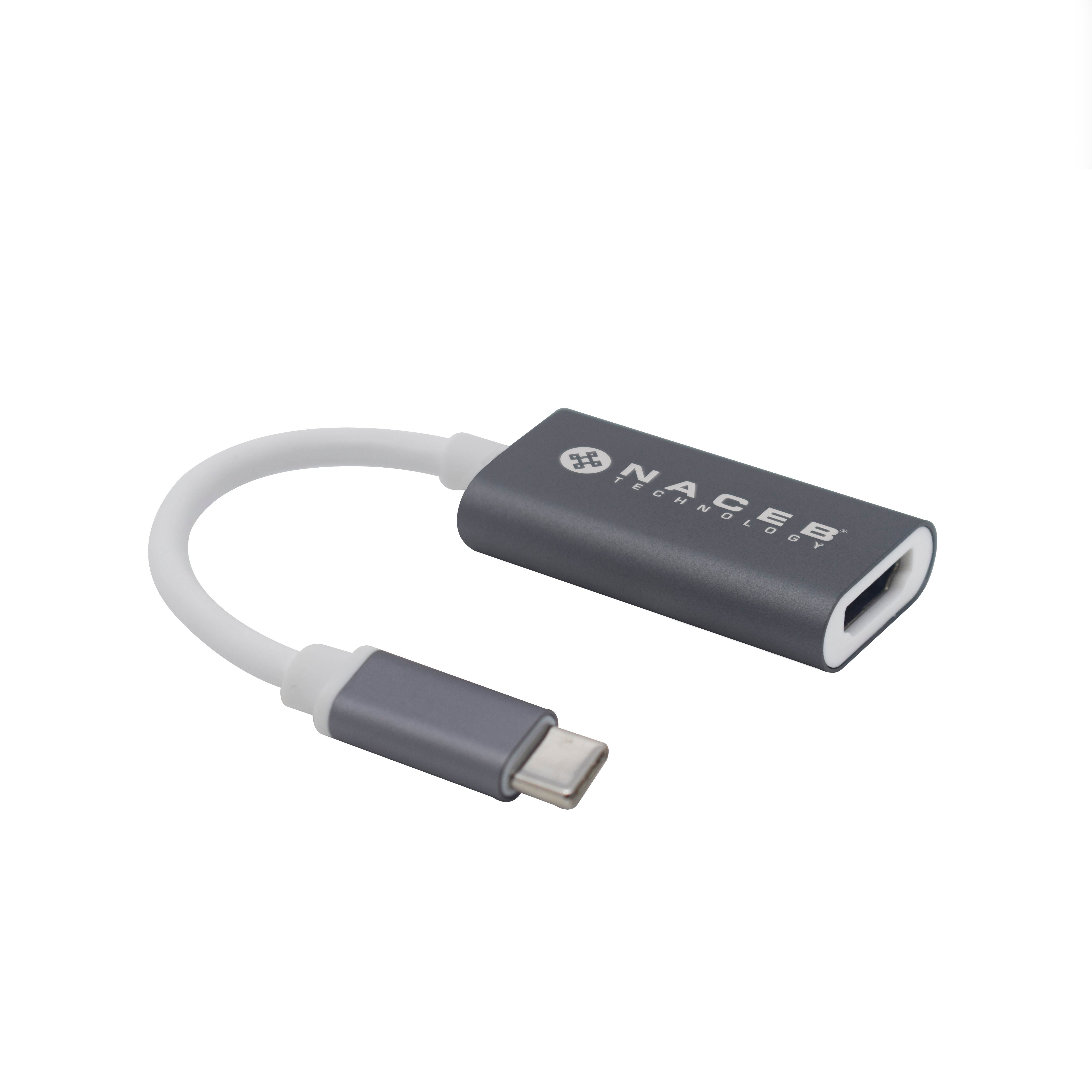 Adaptador Naceb NA-0114 USB Tipo C a HDMI - Conectividad 4K Imagen principal del producto