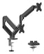 Brazo Articulador Naceb NA-0214 Para Dos Monitores - Soporte Dual Ajustable
