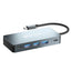 Hub USB-C Naceb NA-0147 7 en 1 - Dual HDMI 4K, PD 100W, USB 3.0