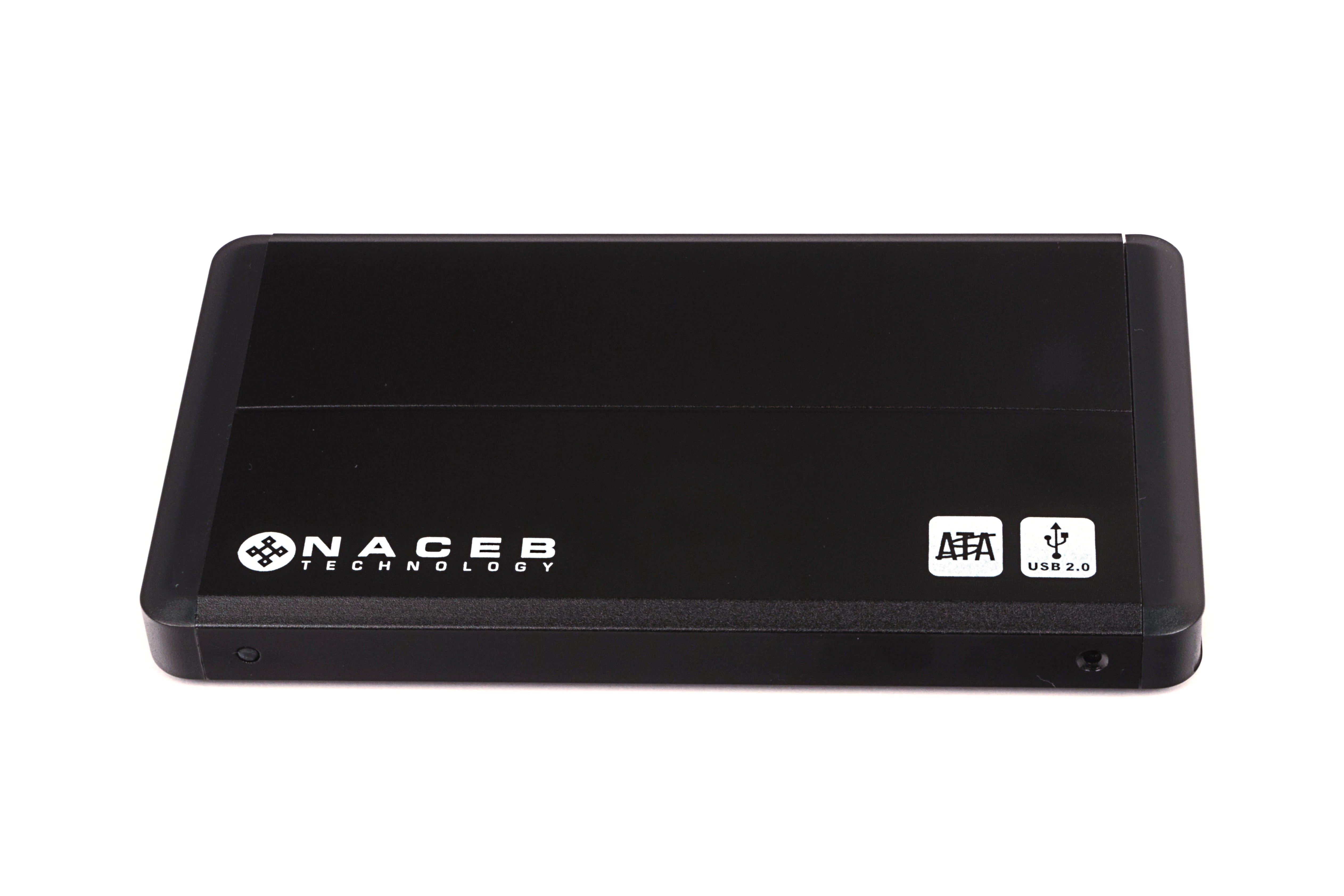 Gabinete Naceb Technology NA-280 para Disco Duro 2.5" - 1TB USB 2.0 Negro Imagen principal del producto