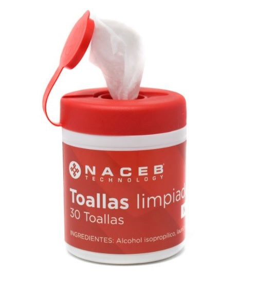 Toallas Naceb Technology NA-0801 - Paños Húmedos Limpiadoras para Computadoras