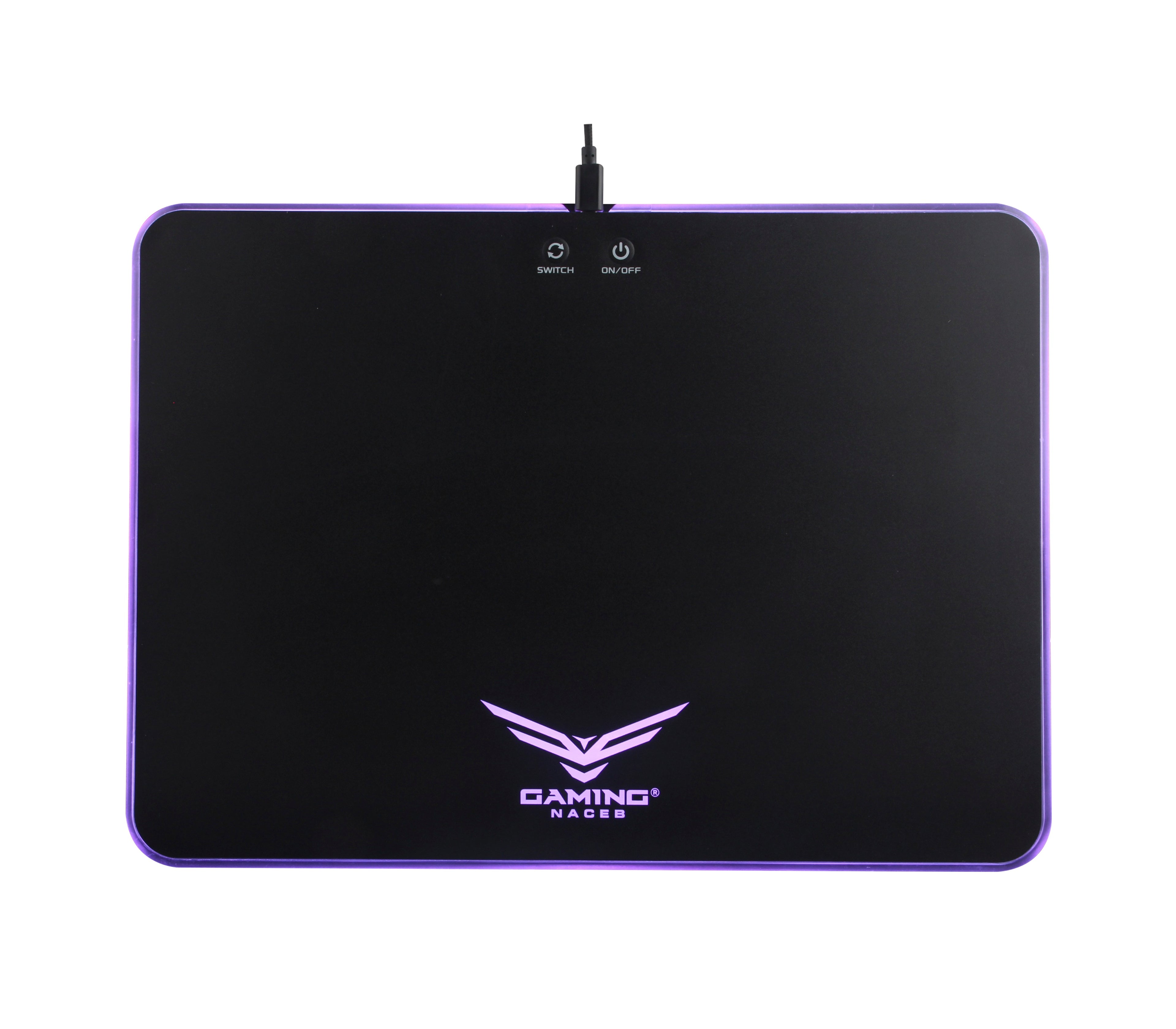 Mouse Pad Gaming Naceb NA-0927 - Superficie PVC, 38x27 cm, Negro